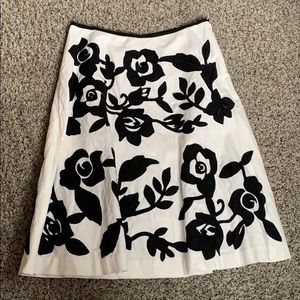 Black and white skirt